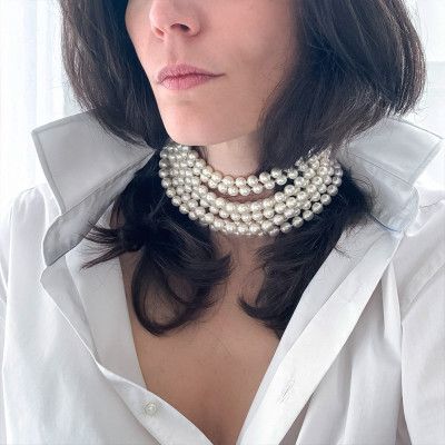 Location collier Chanel ras de cou 8 rangs Vintage - Louer un bijou de luxe | ORNEST